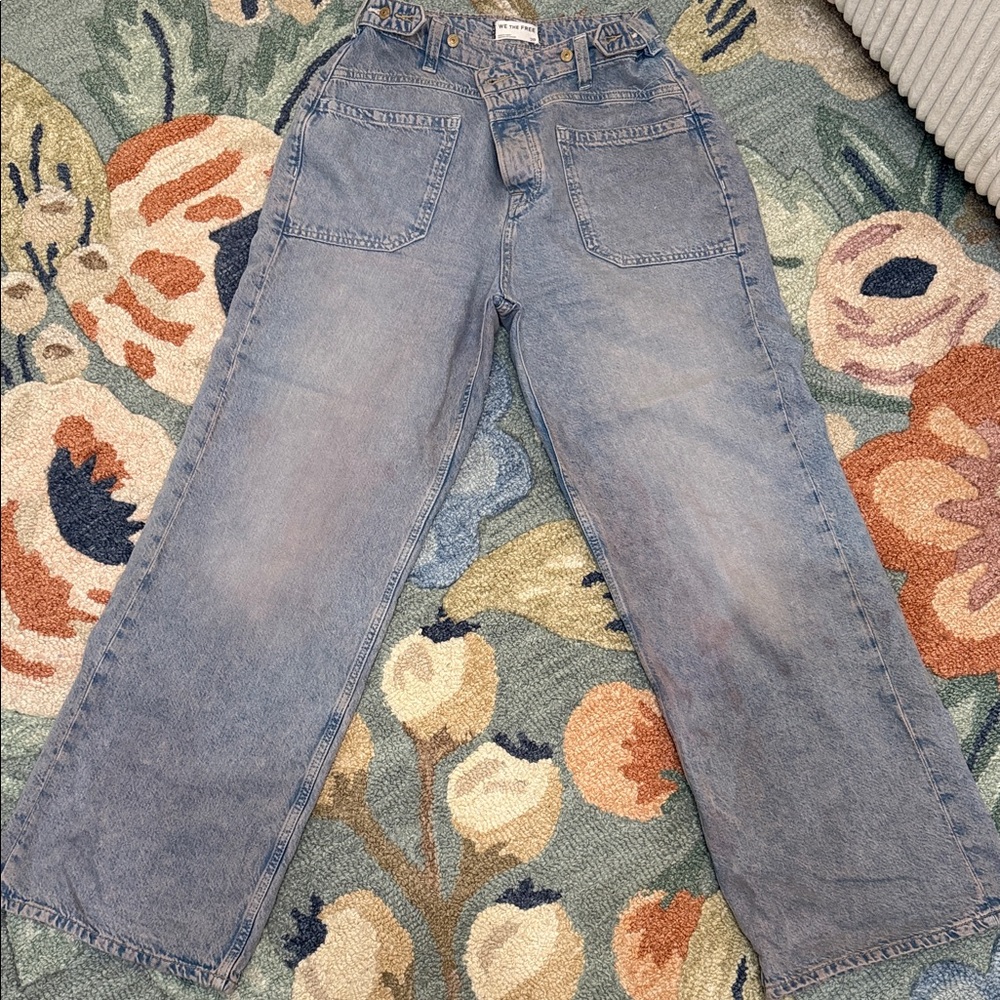 We The Free Relaxed Fit Light Blue Jeans